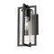 Z-Lite Aura 1 Light Outdoor Wall Light, 6in. W x 12.75in. H, Black 5013S-BK - alternate 5